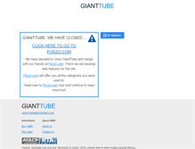 Tablet Screenshot of gianttube.com